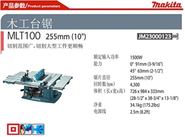 Makita MLT100X Tischkreissäge 93 mm - 4